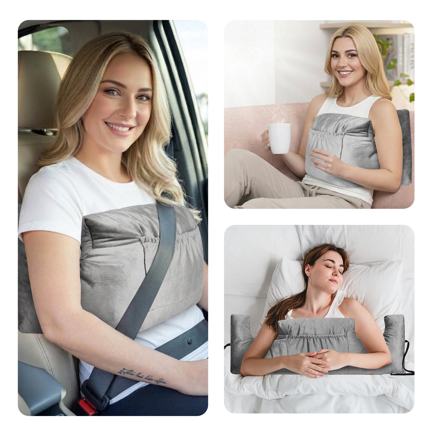 Cheer Collection Post Mastectomy Pillow - Post Surgery Chest Protection Pillow