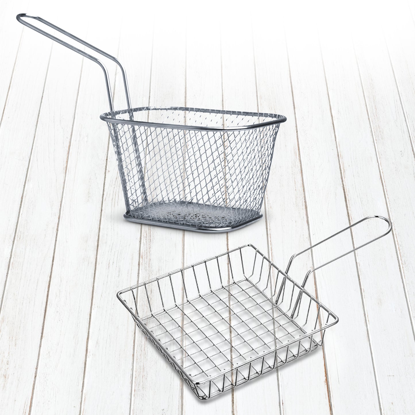 Cheer Collection Mini French Fries Baskets 4 Pack, Deep Fryer Basket, 4 Pack