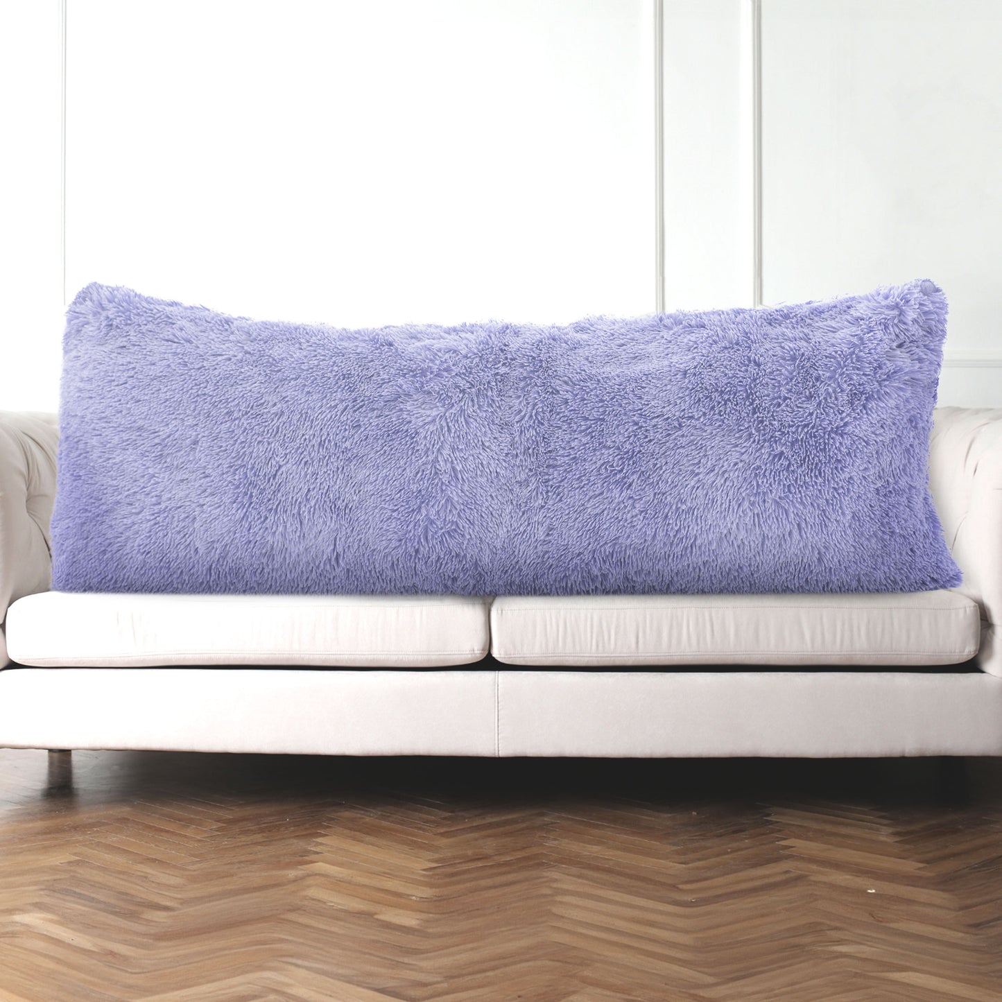 Cheer Collection Long Hair Shaggy Body Pillow 20" x 54"