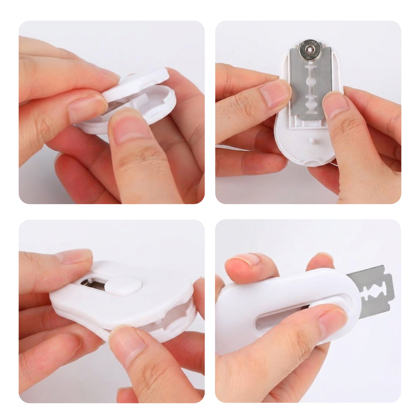 Cheer Collection Retractable Bread Scoring Tool with Magnetic Storage & Replacement Blades