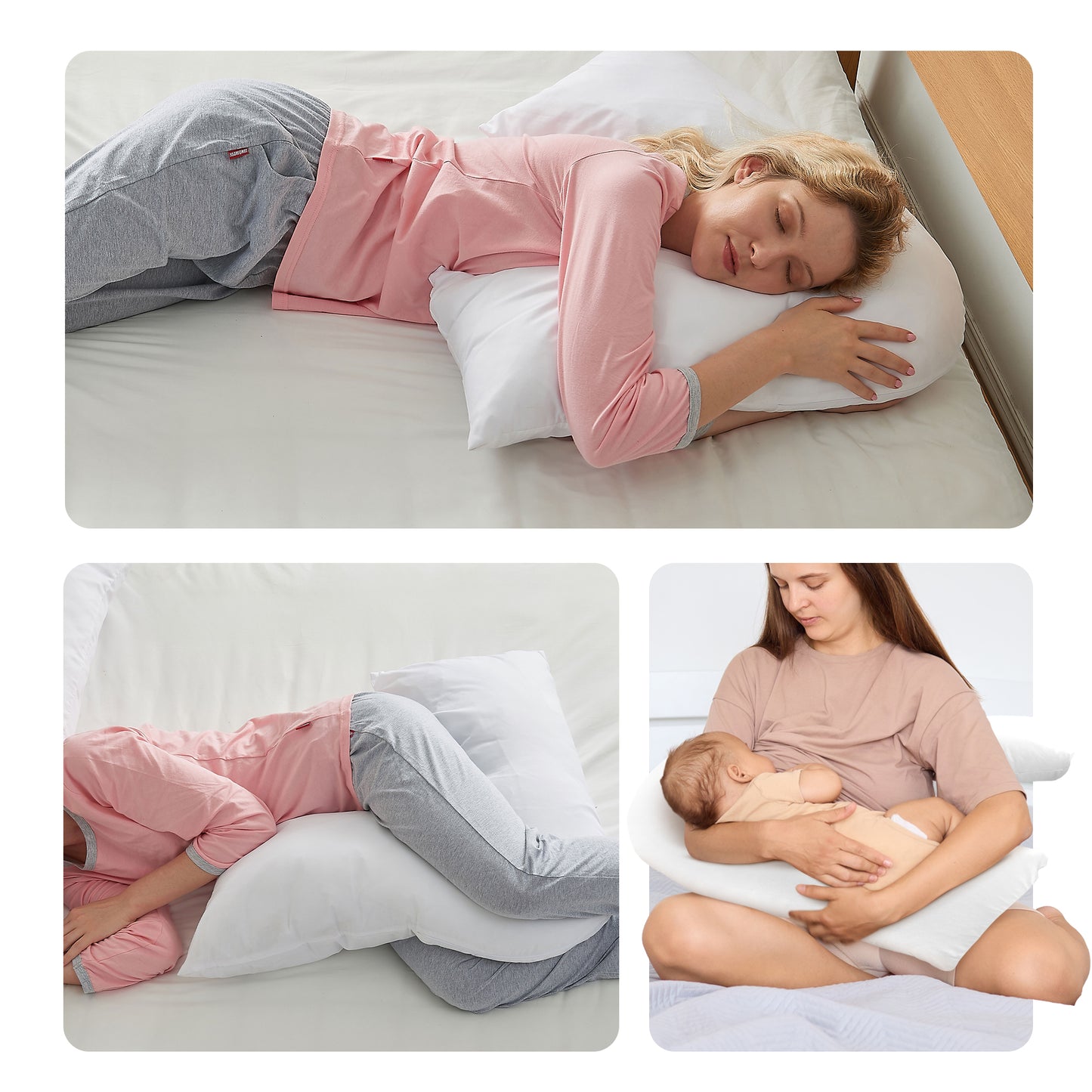 Cheer Collection V Shaped Head Pillow For Hugging while Sleeping