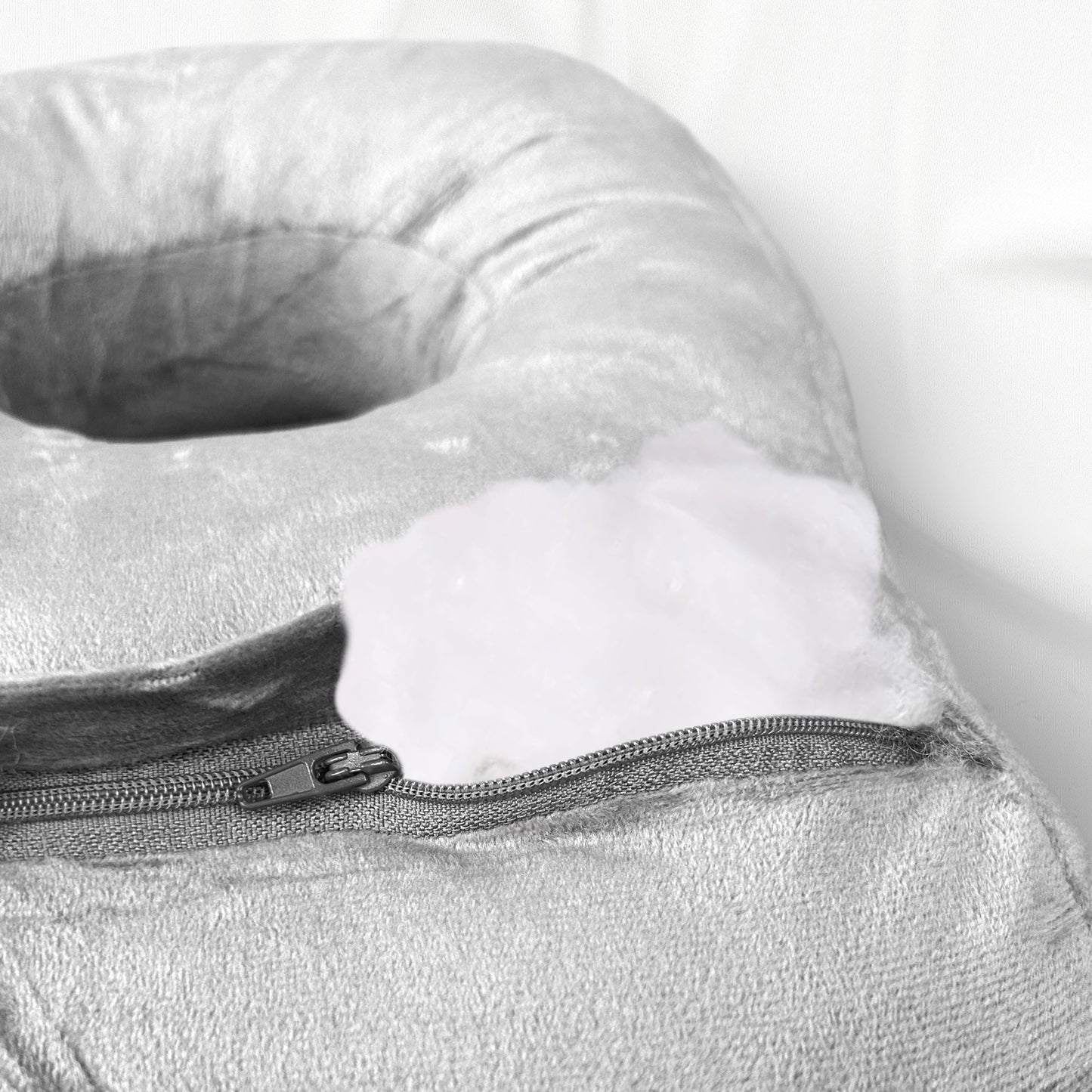 Cheer Collection Desk Nap Pillow with Ear Hole and Velvet Cover for Side Sleepers, Office, and Travel Use