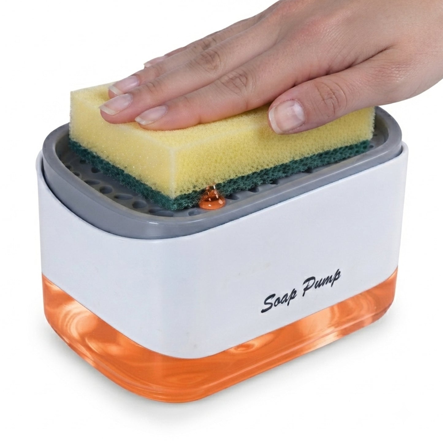 Cheer Collection Dish Soap Dispenser and Sponge Holder