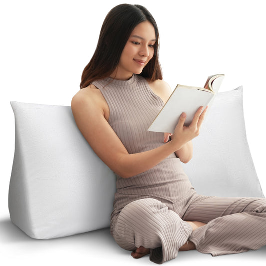 Cheer Collection Ultra Supportive Oversized Reading & Anti Acid Reflux  Wedge Pillow