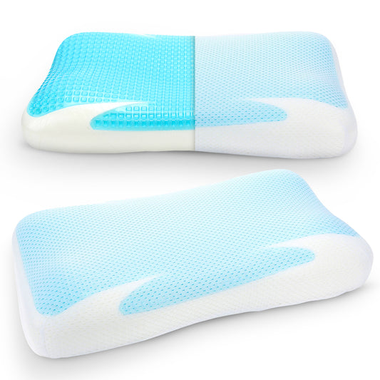 Cheer Collection Ventilated Cooling Pillow Supportive Memory Foam Sleeping Pillow