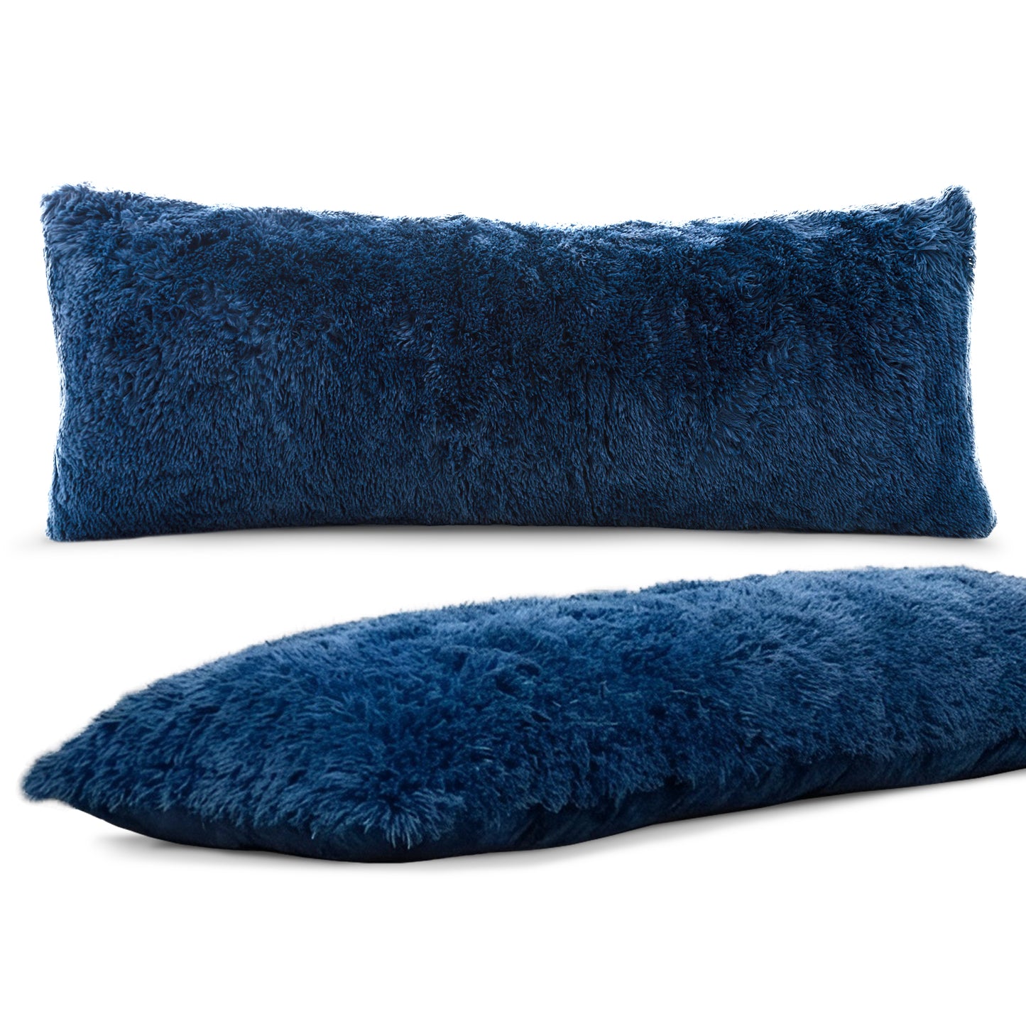 Cheer Collection Long Hair Shaggy Body Pillow 20" x 54"