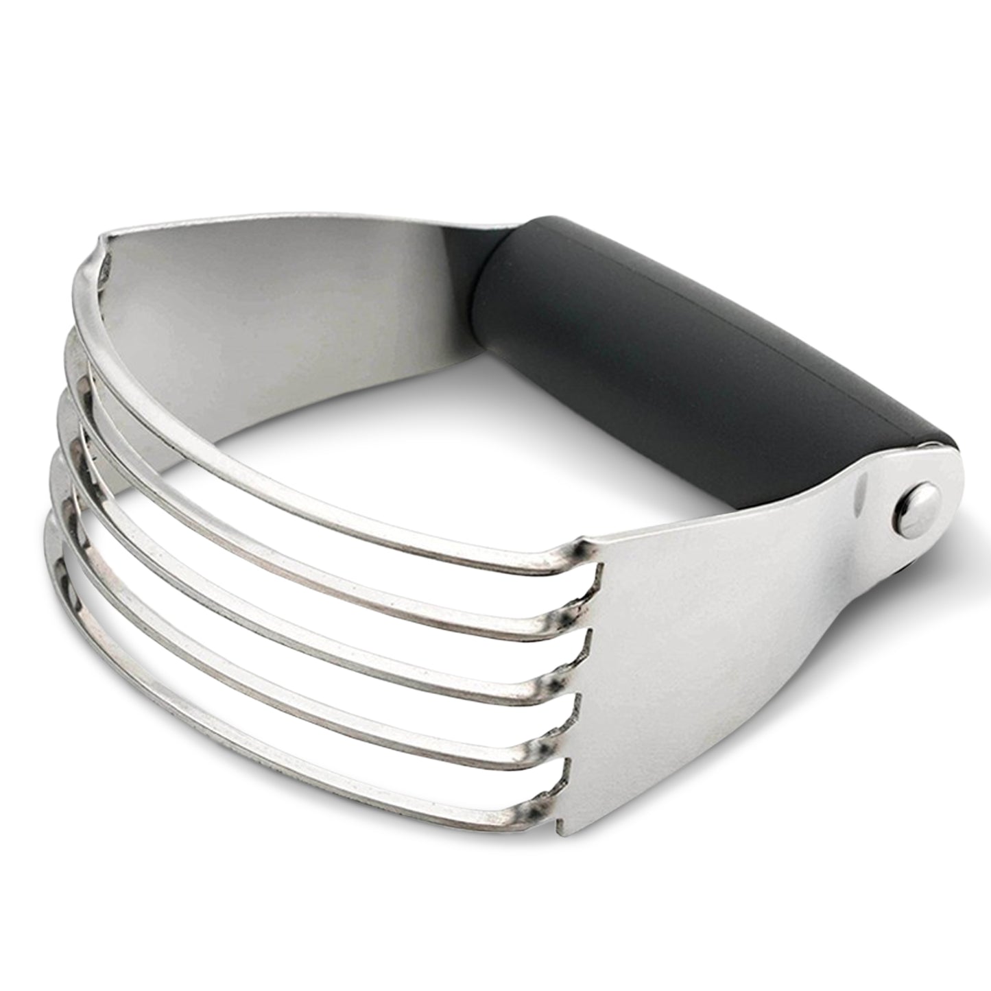 Cheer Collection Stainless Steel Dough Blender Pastry Cutter Heavy Duty Butter Mixing Tool