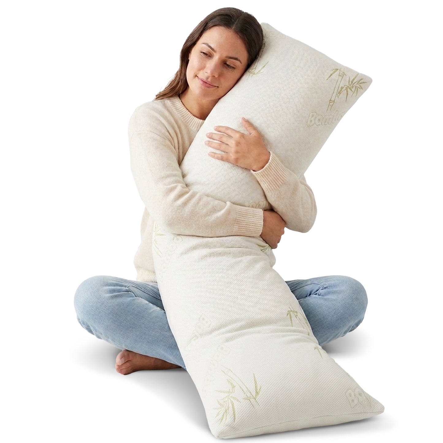 Cheer Collection Shredded memory Foam Body Pillow