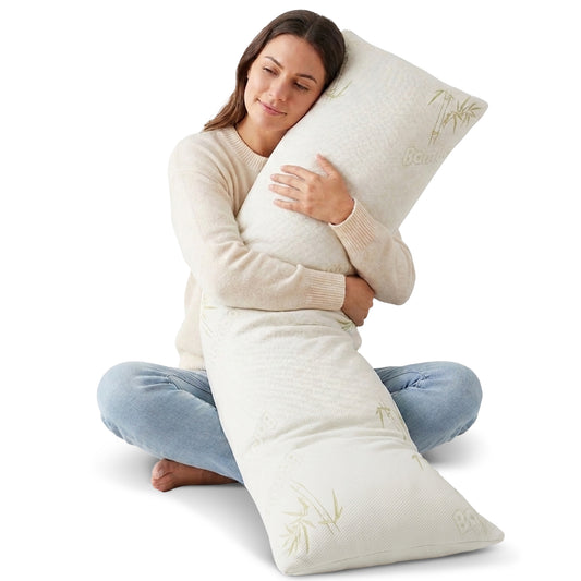 Cheer Collection Shredded memory Foam Body Pillow