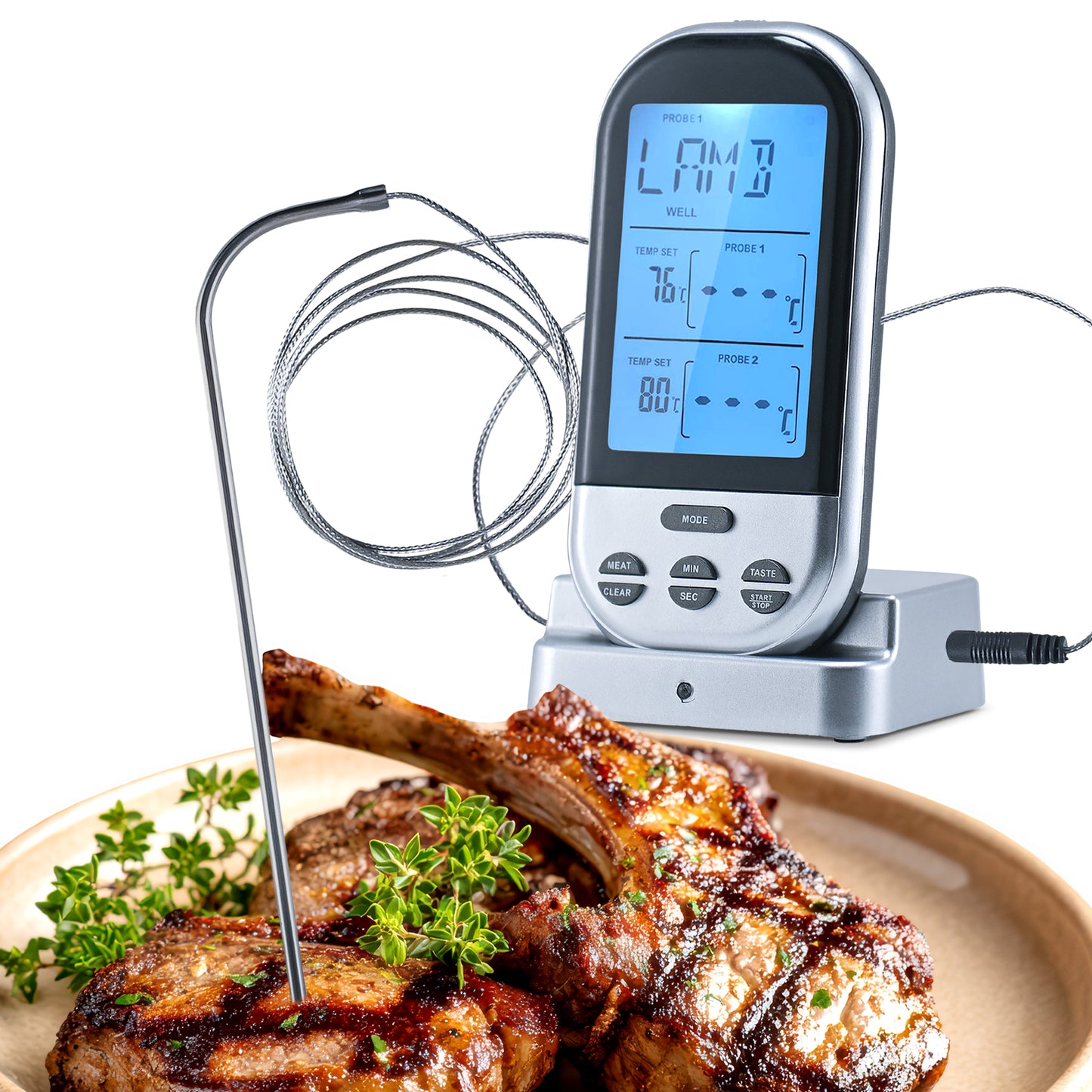 Cheer Collection Wireless Digital Food Thermometer