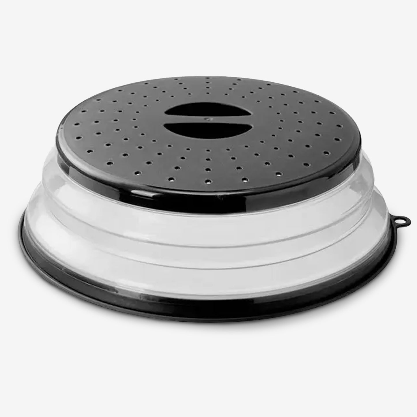 Cheer Collection Collapsible Microwave Splatter Cover with Steam Vents, BPA Free and Easy Grip Handle