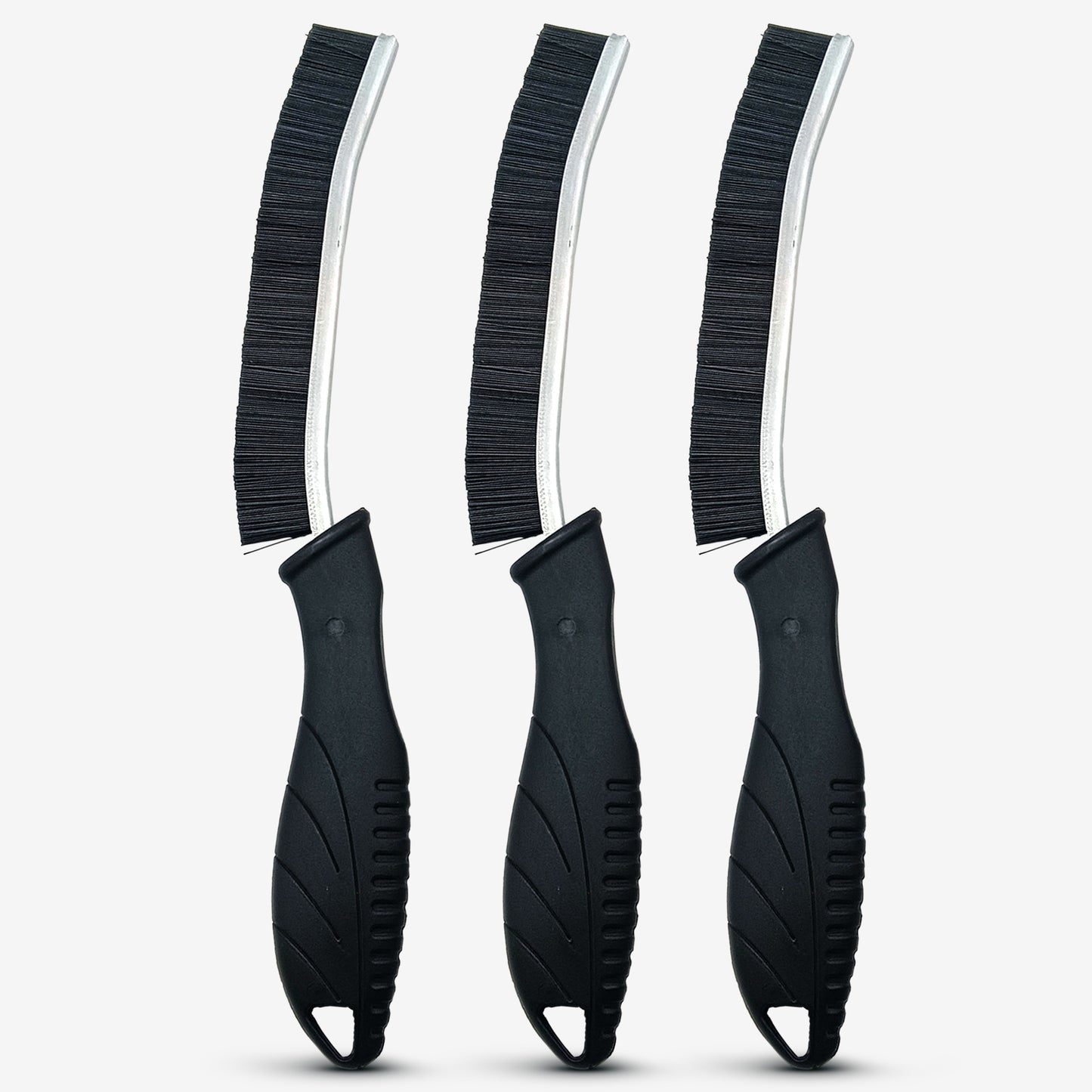 Cheer Collection Crevice Cleaning Brush 3 Pack Narrow Gap Detail Cleaning Tools