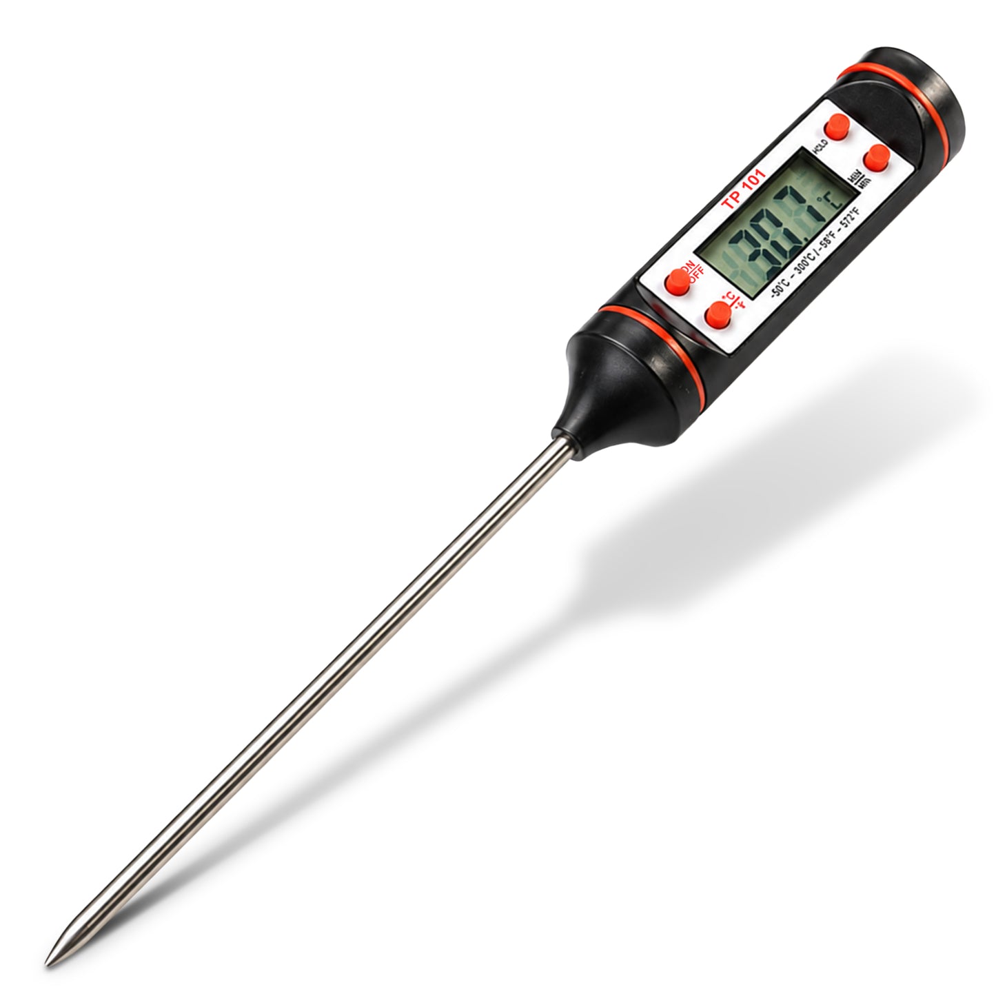 Cheer Collection Digital Meat Thermometer, Quick Read Cooking Thermometer for Grill BBQ Snoker and Kitchen