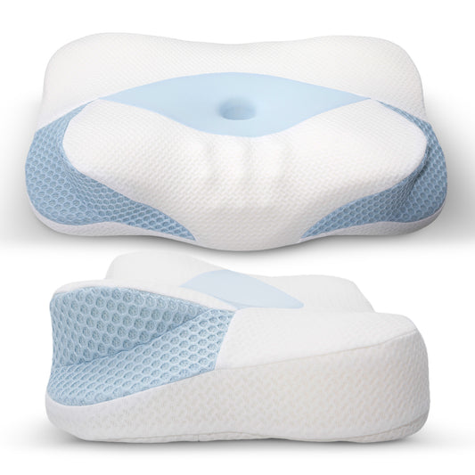 Cheer Collection Orthopaedic Cervical Pillow Premium Memory Foam Contour for Neck and Shoulder Support