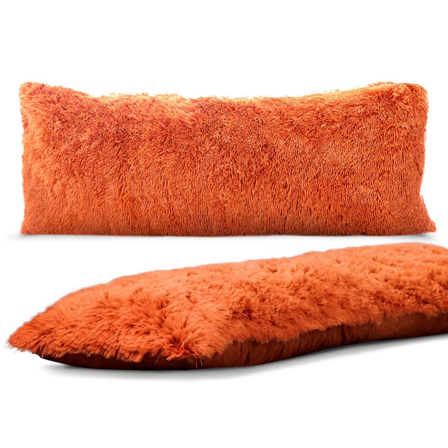 Cheer Collection Long Hair Shaggy Body Pillow 20" x 54"