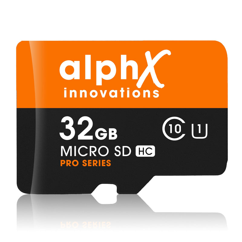 AlphX 32gb Micro SD High Speed Class 10 Memory Card