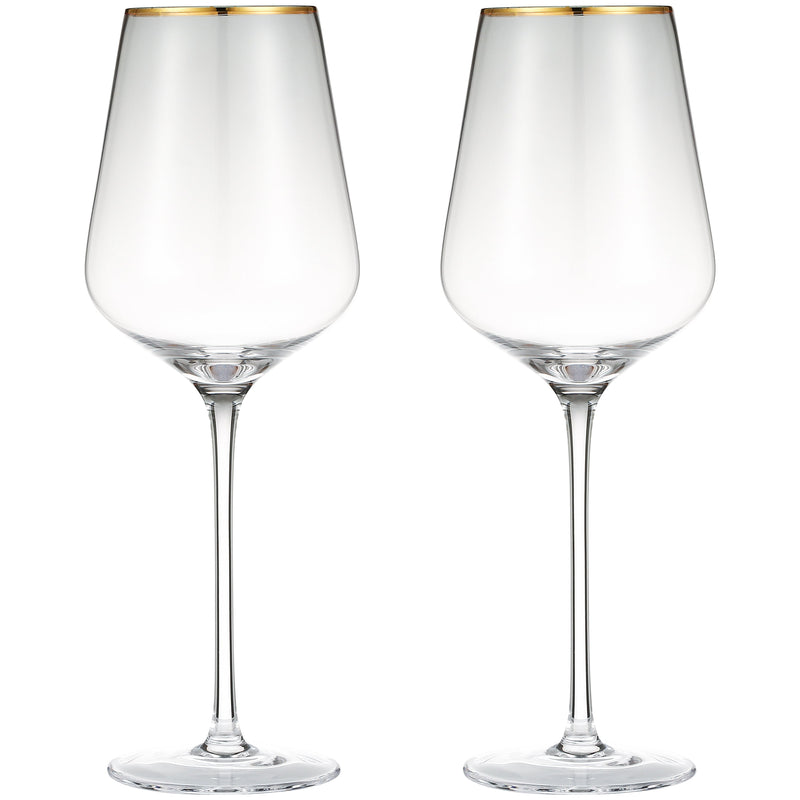 Berkware Wine Glasses - Luxury Crystal Long Stem Toasting Glasses - Set of 4