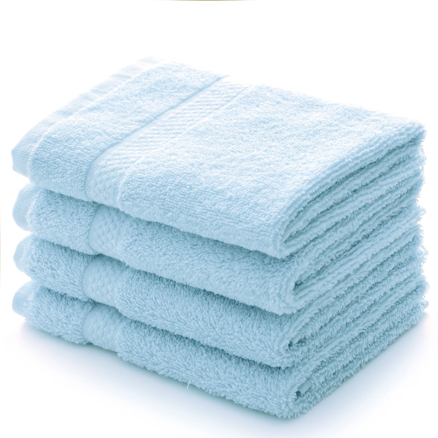 Cheer Collection 550 GSM Wash Cloth Set (Set of 4) - Assorted Colors