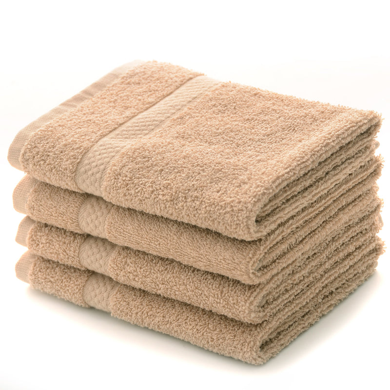 Cheer Collection 550 GSM Wash Cloth Set (Set of 4) - Assorted Colors