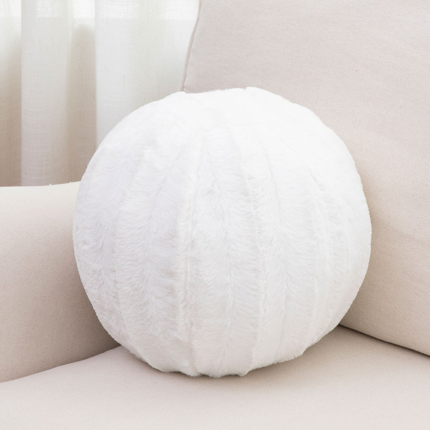 Cheer Collection Ball Throw Pillows for Living Room Decor, Decorative