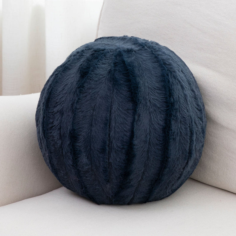 Cheer Collection Ball Throw Pillows for Living Room Decor, Decorative Pillows for Couch - Fluffy Aesthetic Cuddle Pillow with Insert - 10" Round - Cheer Collection