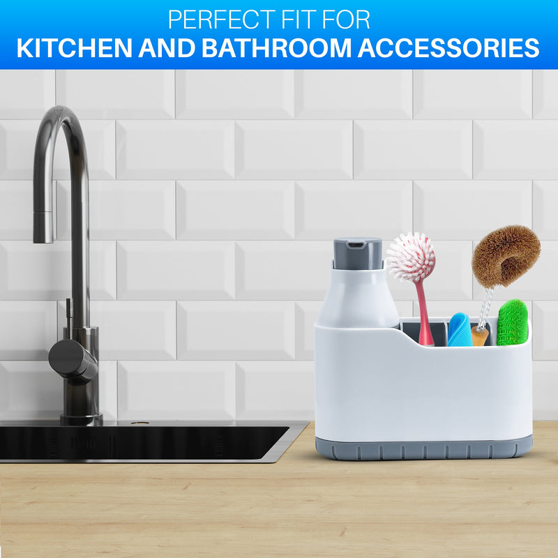 Cheer Collection Bathroom Organizer with Foaming Soap Pump & Dispenser