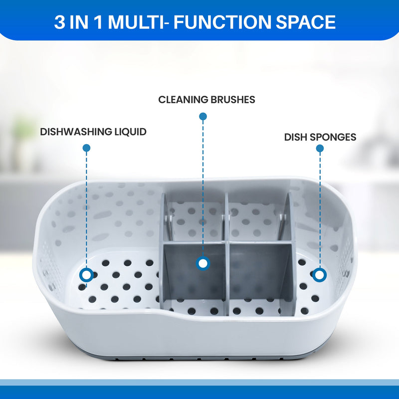 Cheer Collection Bathroom Organizer with Foaming Soap Pump & Dispenser