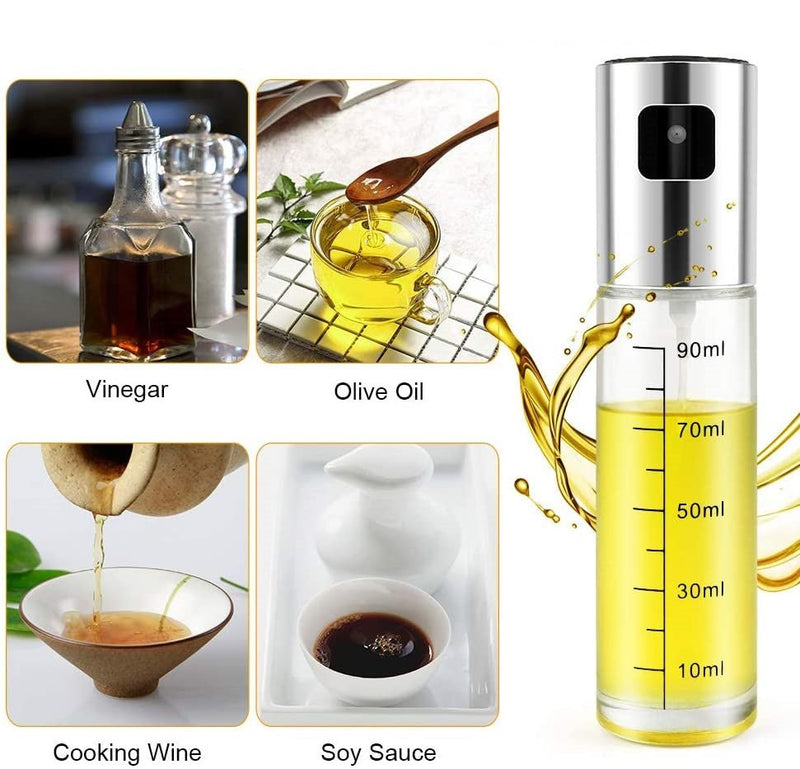 Cheer Collection Cooking Oil Sprayer - 3.5oz Olive Oil Bottle Dispenser Spray for Kitchen