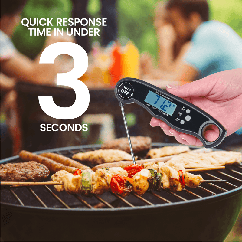 Instant Read Digital LCD Cooking (BBQ & Meat) Food Thermometer