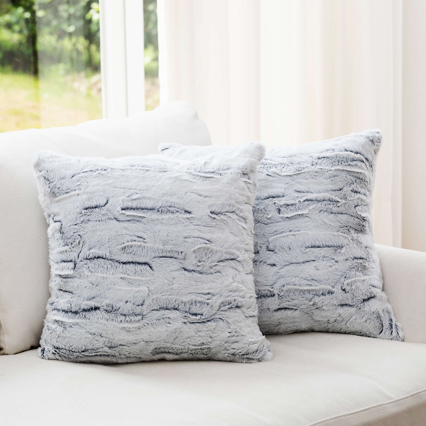 Lux Decor Collection White Microfiber Throw Pillows (16x16) - Ultra Soft  Cushion - Set of 4 