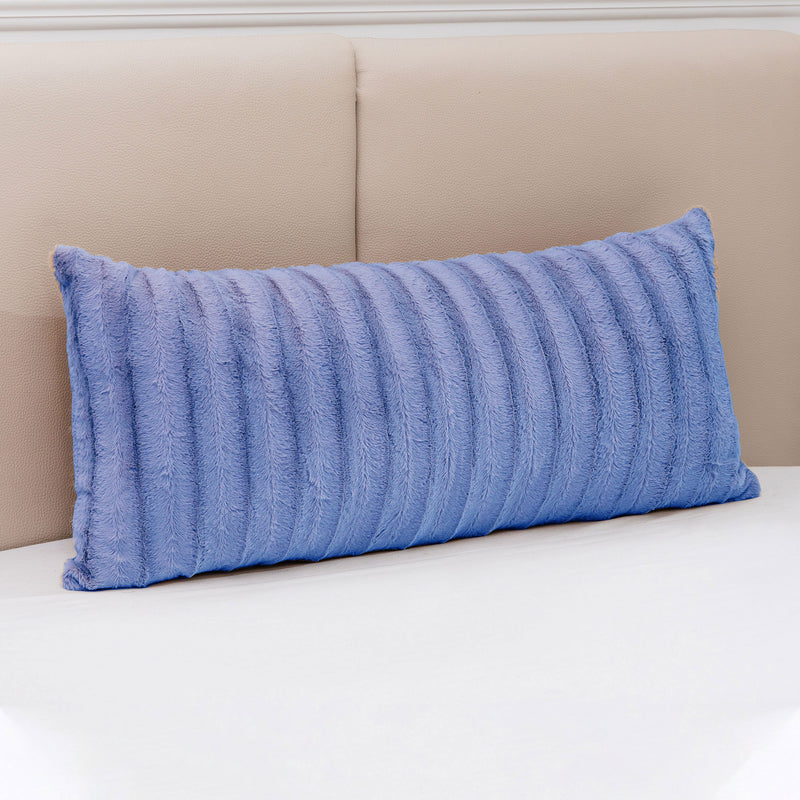 Large faux fur throw pillows discount