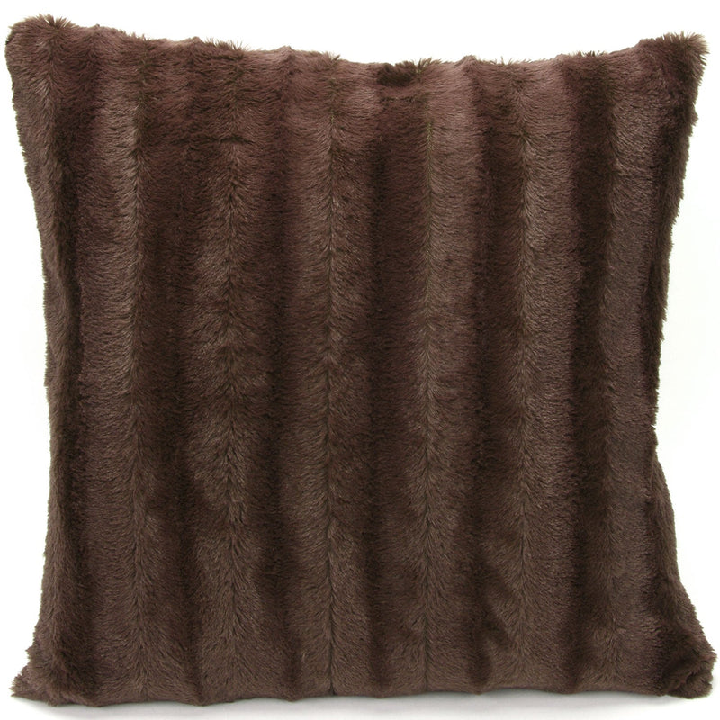 Cheer Collection Faux Fur Throw Pillow Cover - Multiple Colors & Sizes Available