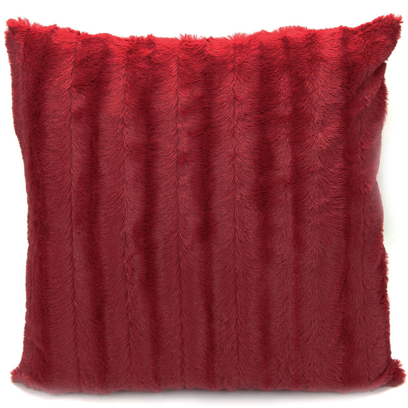 Cheer Collection Faux Fur Throw Pillow Cover - Multiple Colors & Sizes Available