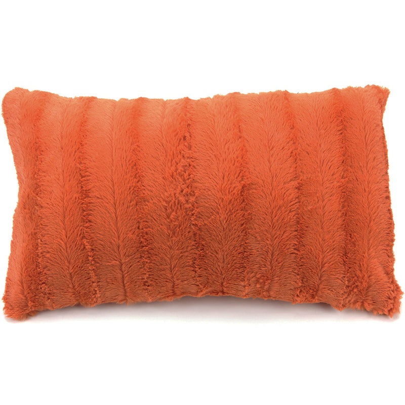 Cheer Collection Faux Fur Throw Pillow Cover - Multiple Colors & Sizes Available