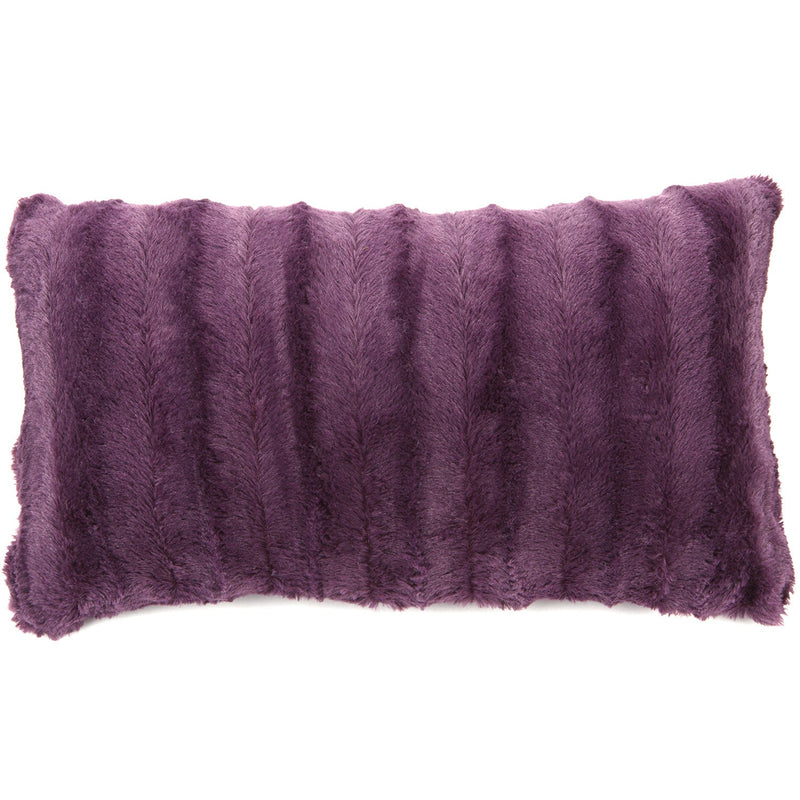 Cheer Collection Faux Fur Throw Pillow Cover - Multiple Colors & Sizes Available