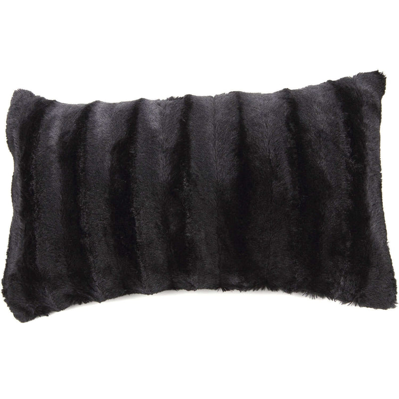 Cheer Collection Faux Fur Throw Pillow Cover - Multiple Colors & Sizes Available