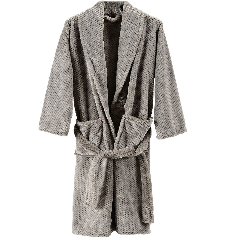 Cheer Collection Flannel Bathrobe Large - Multiple Colors