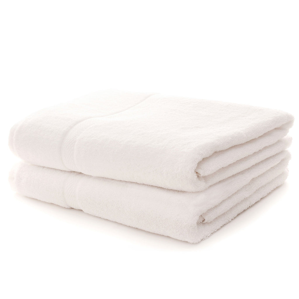 Cheer Collection Luxurious Super-soft Absorbent White Bath Sheet Towels (Set of 2)