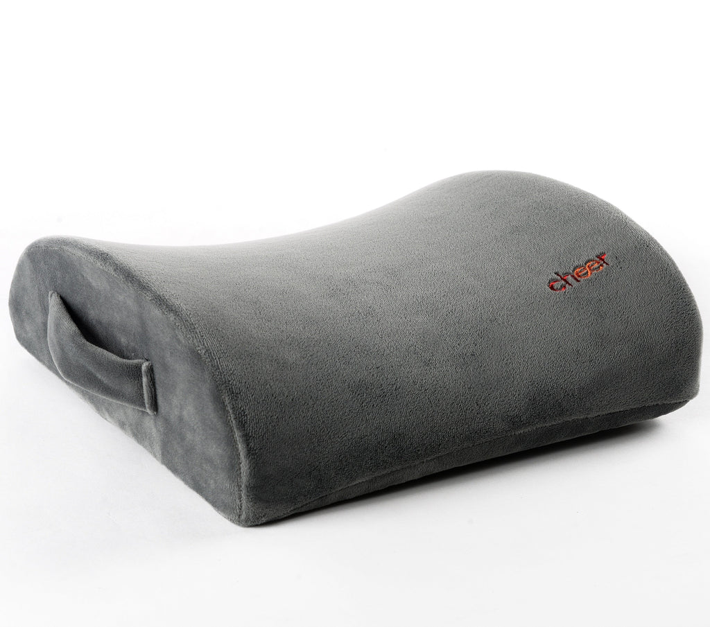 Cheer Collection Memory Foam Lumbar Cushion For Lower Back Pain Relief and Support Pillow