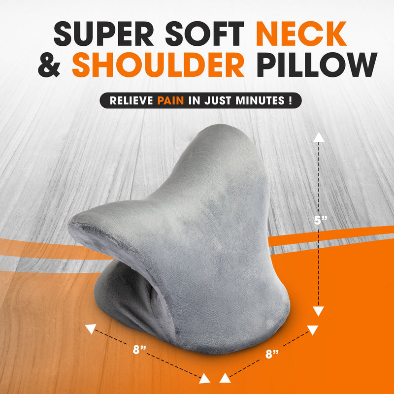 Cheer Collection Neck and Shoulder Relaxer with Washable Cover - Neck Stretcher Shoulder Pain Relief - Cheer Collection