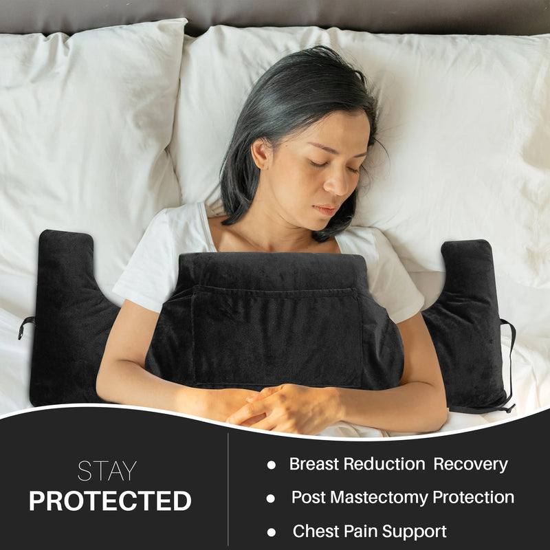 Cheer Collection Post Mastectomy Pillow - Post Surgery Chest Protection Pillow