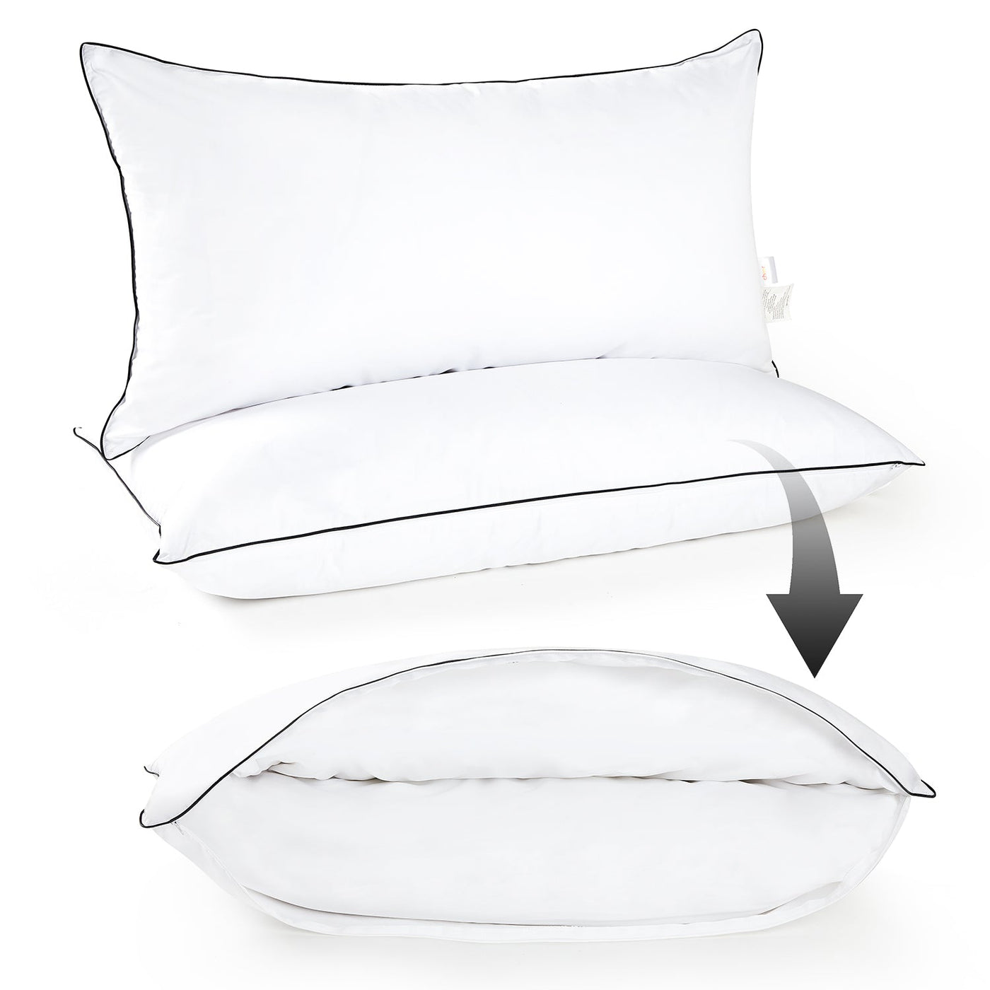 Cheer Collection Set of 2 Down and Feather Throw Pillow Insert