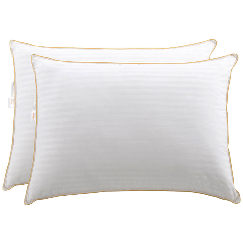 Cheer Collection - Set of 2 -Goose Down Alternative Striped Pillow - Multiple Sizes