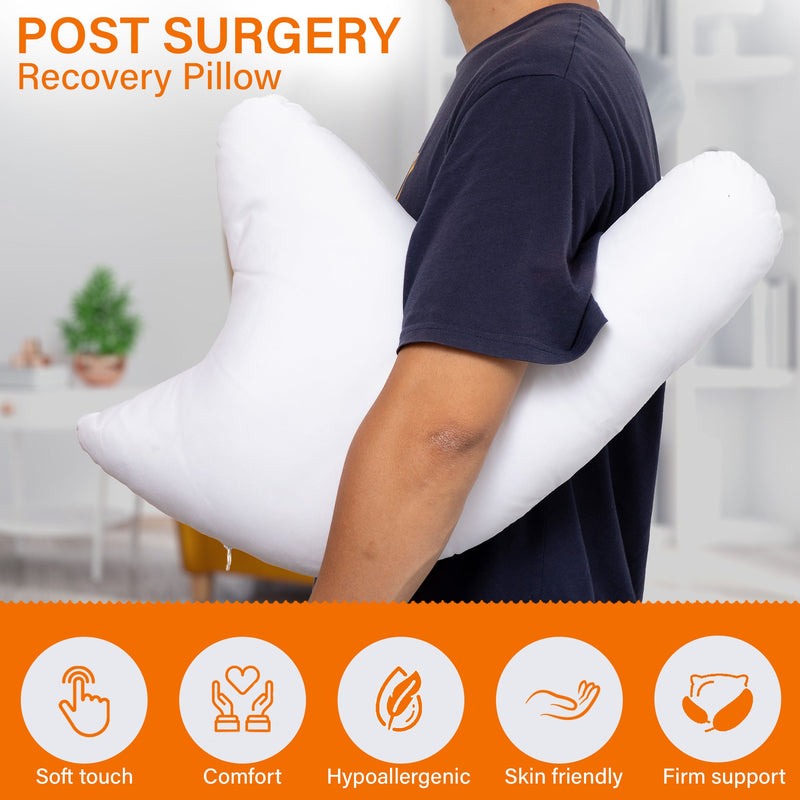Cheer Collection Shoulder Support Pillow, Rotator Cuff and Shoulder Pillow for Post Surgery Comfort