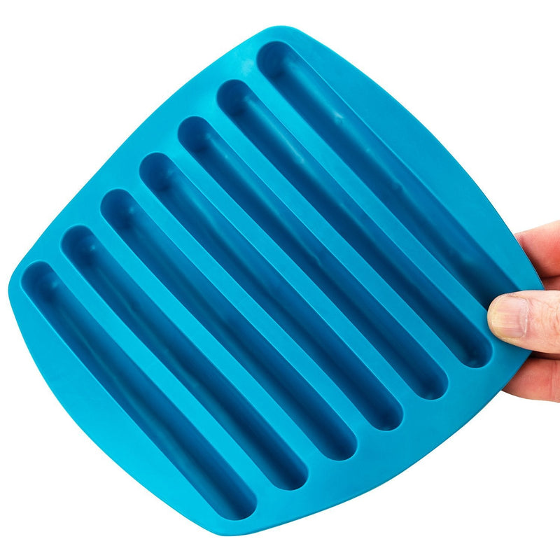 Cheer Collection Silicone Ice Stick Tray for Water Bottles - Easy Pop Out - Thin Ice Cube Mold for Sports and Water Bottles