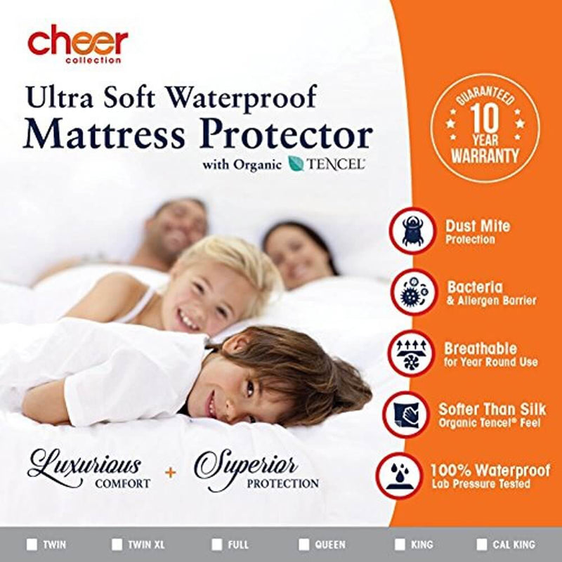 Cheer Collection Tencel Air Flow Waterproof Mattress Protector