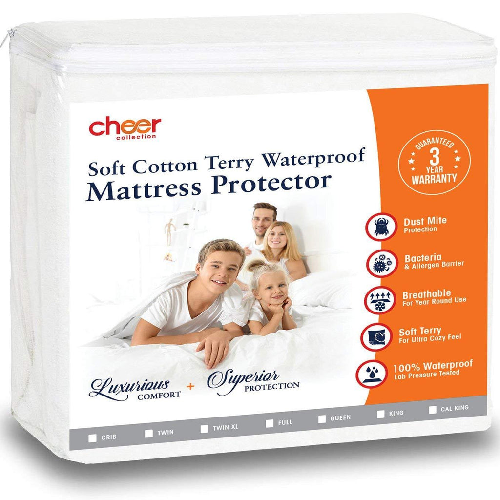 Cheer Collection Terry Water Proof Mattress Protector - Baby Crib