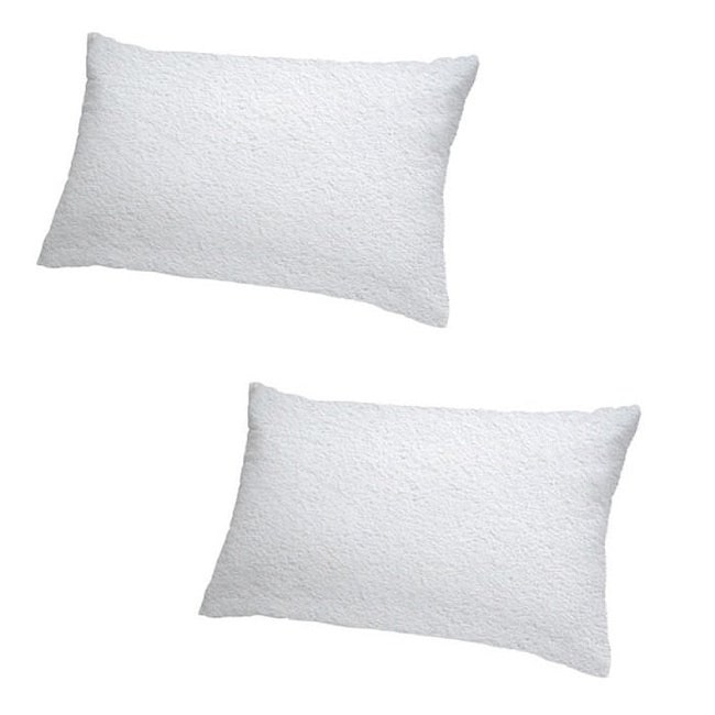 Cheer Collection Terry Water Proof Pillow Protectors (Set of 2) - Assorted Sizes