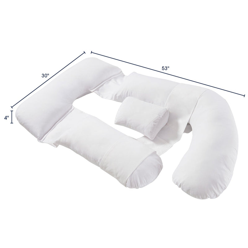 Cheer Collection U Shaped Pregnancy Support Body Pillow with Adjustable Positions - Cheer Collection