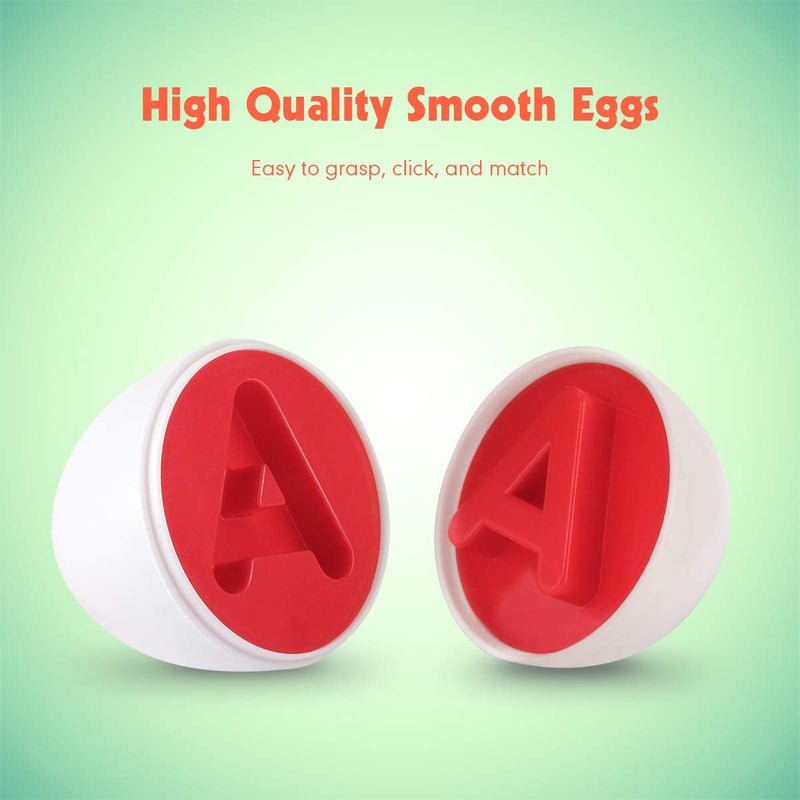 Montessori Alphabet Matching Eggs, 26 Pc. ABC Letter Set, Educational Learning Toys